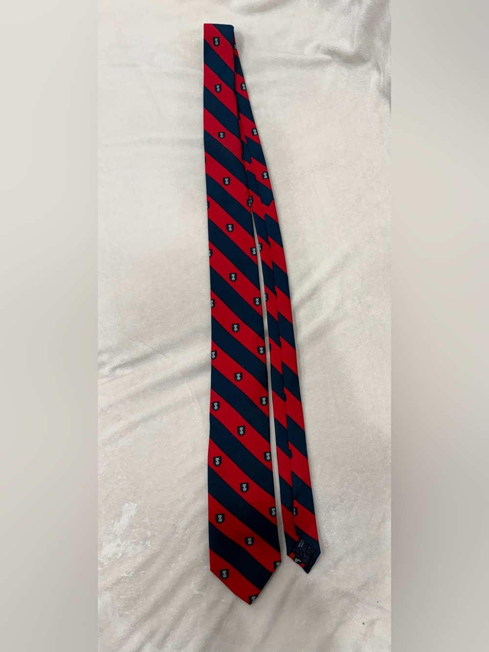 Authentic Vineyard Vines red and navy tie intercollegiate studies institute